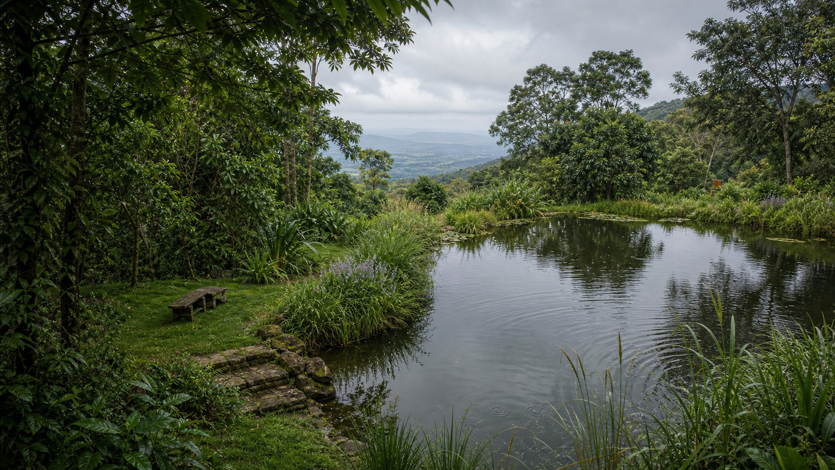 Conceptual landscape for planned water and rainwater harvesting infrastructure in Turín, Ahuachapán
